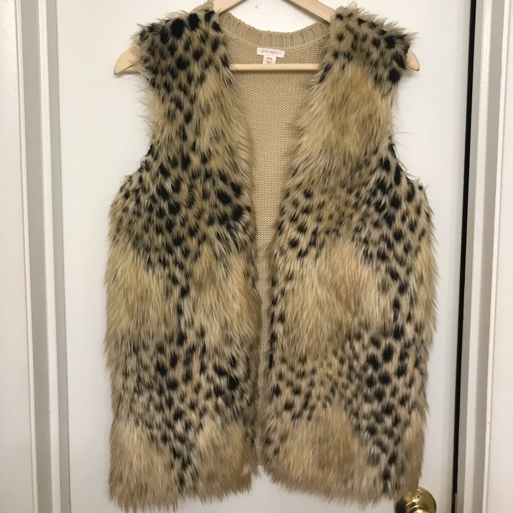 Xhilaration Faux Fur Vest Size Medium from Target